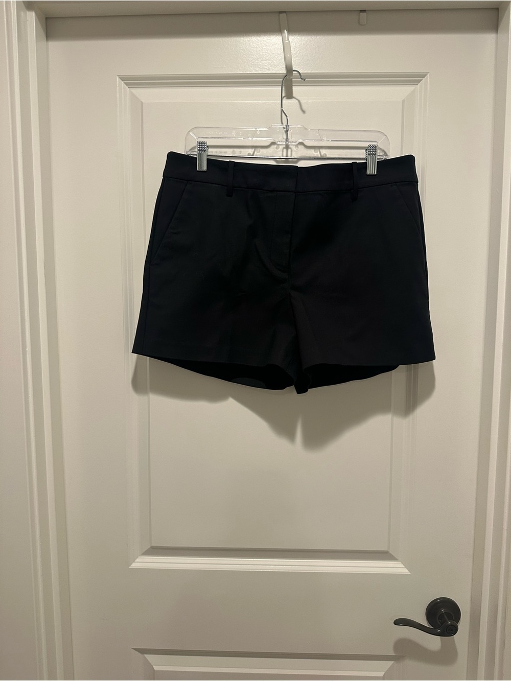 LOFT Black High-Waist Tailored Shorts